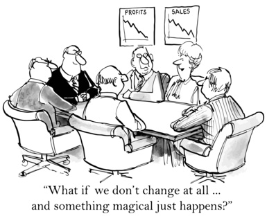 Humor - Cartoon: BA Leading Change in the Organization